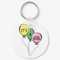 It's A Girl Balloons keychains