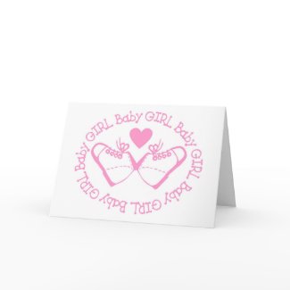 It's a Girl Birth Announcement card