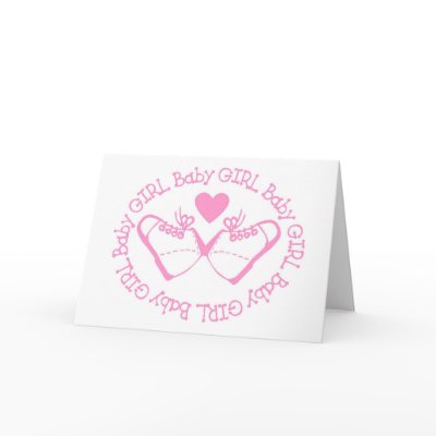 It's a Girl Birth Announcement Card by imagefactory