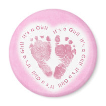 It's a Girl Birth Announcement Magnet