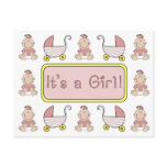 "It's a Girl!" Birth Announcement Post Card