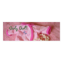 It's a Girl Bookmarks business cards