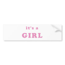 It's a Girl Bumper Sticker