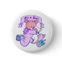 It's a Girl buttons by Suzettas It's a Girl buttons