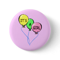 It's a Girl Button