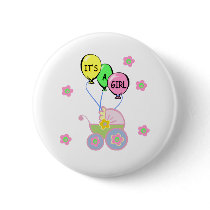 It's A Girl! Button