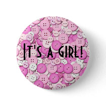 It's a girl! Button