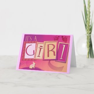 It's a girl! card