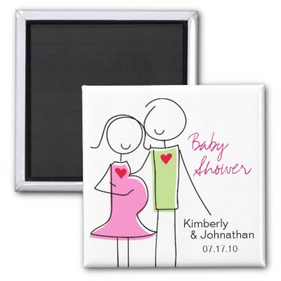 It's a Girl, Coed Baby Shower Magnet Favors