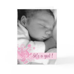 It's a Girl - Customized Cards