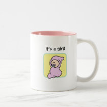 "it's a girl!" Cutietoots Keepsake Mug