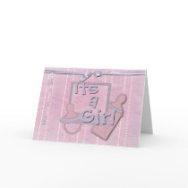 its a girl greeting card
