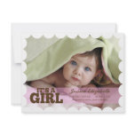 It's A Girl Custom Announcement