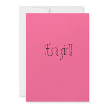 It's a girl! invitations