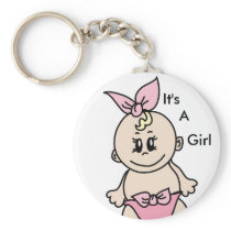 It's A Girl Keychain