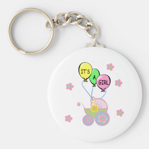 It's A Girl! Keychain