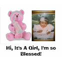 It's a Girl Message Bear T-shirt