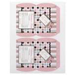 It's a Girl! Mini Puff Box Template flyers