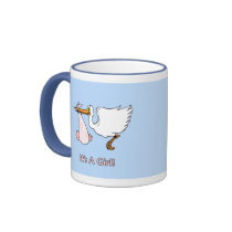 It's A Girl mugs
