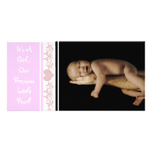 It's A Girl... Our Precious Little Pearl Picture Card