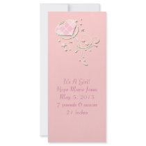 It's A Girl Pink Argyle Rack Card rack cards by samack It's A Girl Pink Argyle Rack Card rack cards