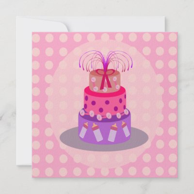 Purple Baby Shower Cakes on It S A Girl Pink Cake Baby Shower Invitations By Csinvitations