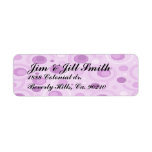 It's A Girl Pink Carousel Set Return Address Labels