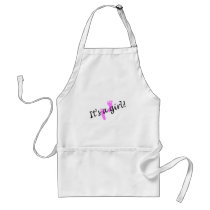 It's A Girl (Pink Feet) Aprons