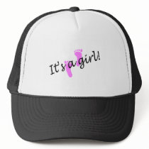 It's A Girl (Pink Feet) Trucker Hat