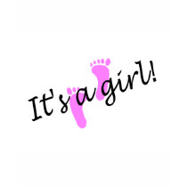 It's A Girl (Pink Feet) t-shirts by CelebrationZazzle It's A Girl (Pink Feet) t-shirts