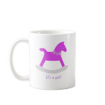 It's a girl Pink Rocking Horse Mug