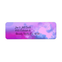 It's A Girl Pink Stars Set Custom Return Address Label
