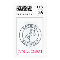 It's a girl! postage