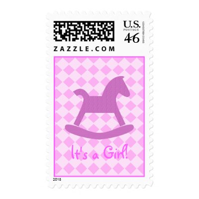 Its a Girl Postage stamp