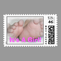 It's A Girl! postage by sharpcreations It's A Girl! postage