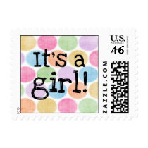 It's a girl! postage by darcyucily It's a girl! postage