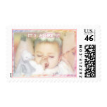 it's a girl postage stamp