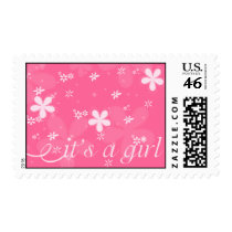 IT'S A GIRL POSTAGE postage