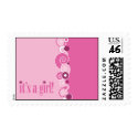 "It's a girl!" Postage Stamp
