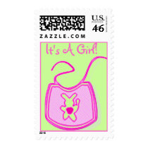 It's A Girl postage stamp