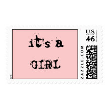 it's a girl Postage Stamp