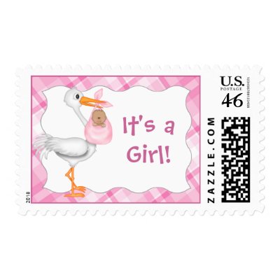It's a Girl! Postage Stamps by myhmdbaby