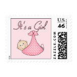 It's a Girl postage stamps