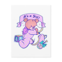 It's a Girl postcards by Suzettas It's a Girl postcards