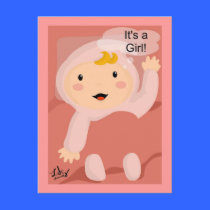 It's a Girl!!! Postcard postcards