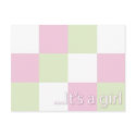 It's a Girl postcard