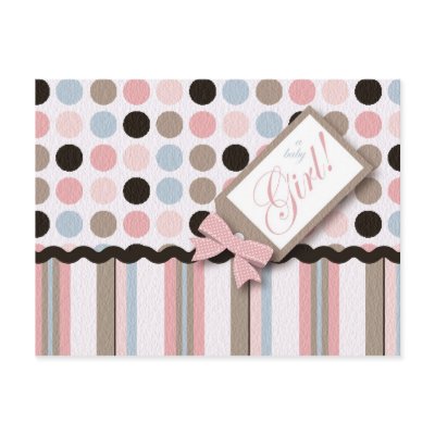 It's A Girl! Postcard by holidayparade