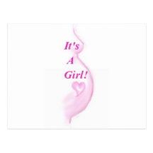 It's A Girl! Postcards