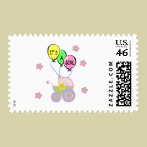It's A Girl! stamps