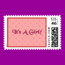 Its A Girl Stamp stamps